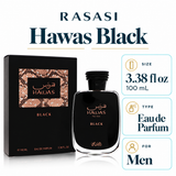 Hawas Black by Rasasi 3.38 Oz Eau De Parfum Spray for Men