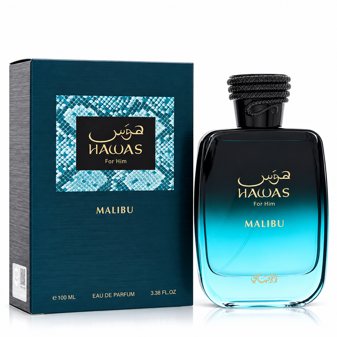 Hawas Malibu by Rasasi 3.4 Oz Eau De Parfum Spray for Men