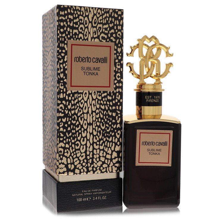 Roberto Cavalli Gold Sublime Tonka by Roberto Cavalli 3.4 Oz Eau De Parfum Spray (unisex) for Men