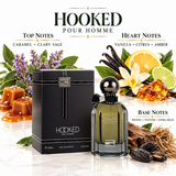 Hooked Pour Homme by Rue Broca 3.4 Oz Eau De Parfum Spray for Men