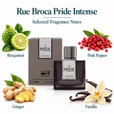 Pride Intense by Rue Broca 3.4 Oz Eau De Parfum Spray for Men