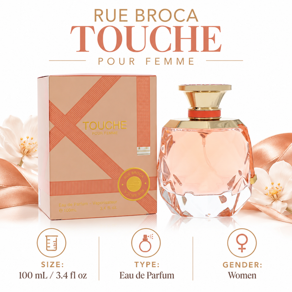 Touche Pour Femme by Rue Broca 3.4 Oz Eau De Parfum Spray for Women