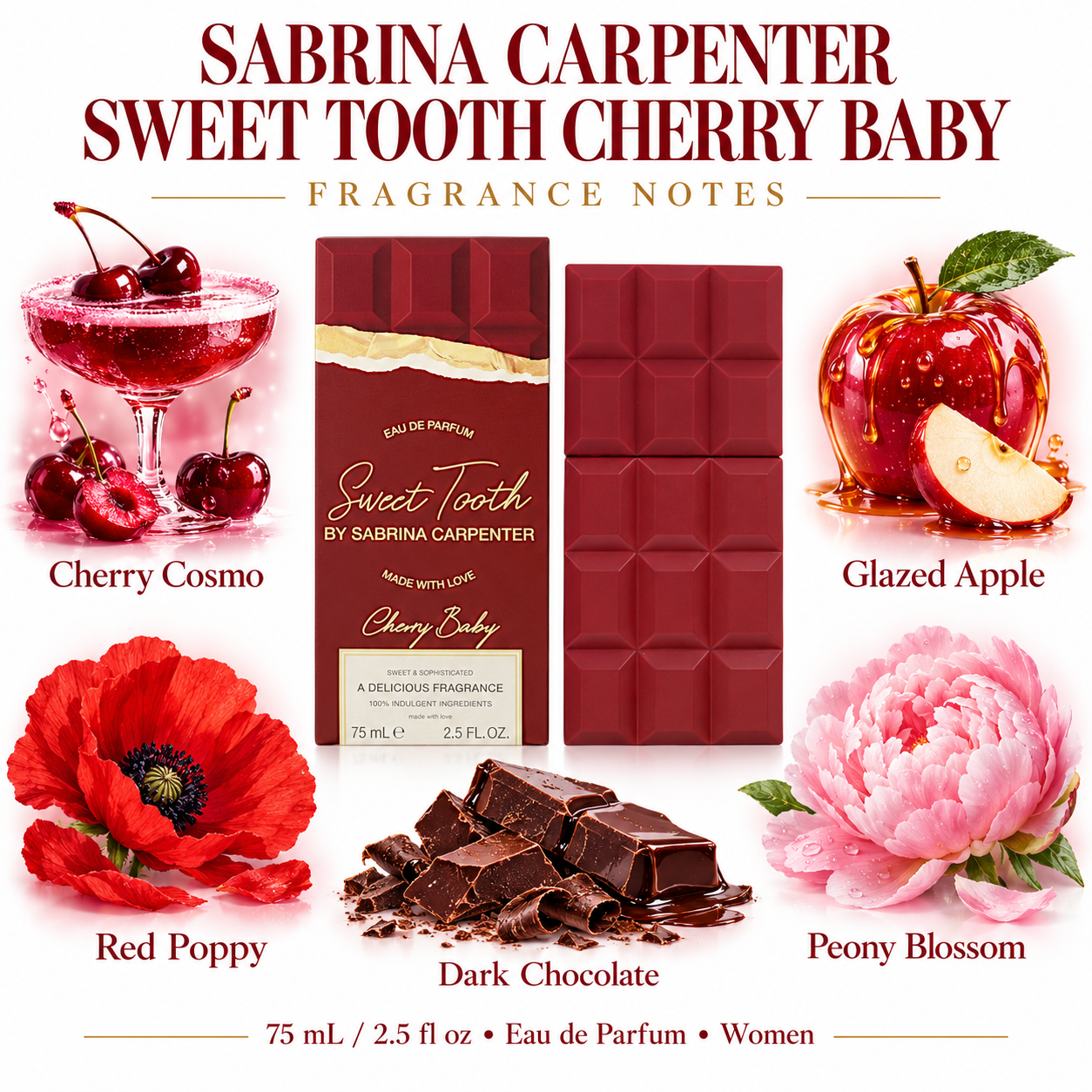 SABRINA CARPENTER SWEET TOOTH CHERRY BABY 75 mL / 2.5 fl oz Eau de Parfum Women — main image