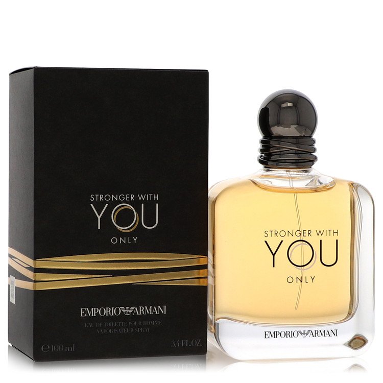 Stronger With You Only By Emporio Armani Cologne 3.4 Oz Eau De Toilette Spray For Men - Box