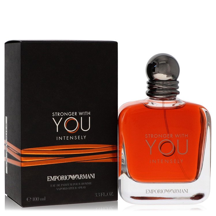 Stronger With You Intensely By Giorgio Armani Eau De Parfum Spray 3.4 Oz  / 100 Ml for Men