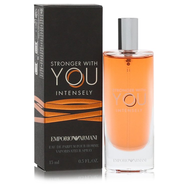 Stronger With You Intensely by Emporio Armani 0.5 Oz Eau De Parfum Spray for Men