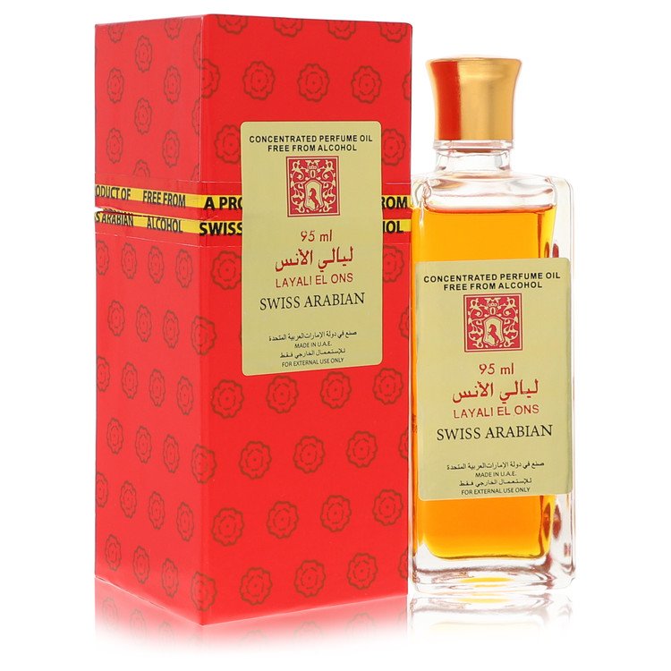 Swiss Arabian Layali El Ons by Swiss Arabian 3.21 Oz Concentrated Perfume Oil Free From Alcohol for Women