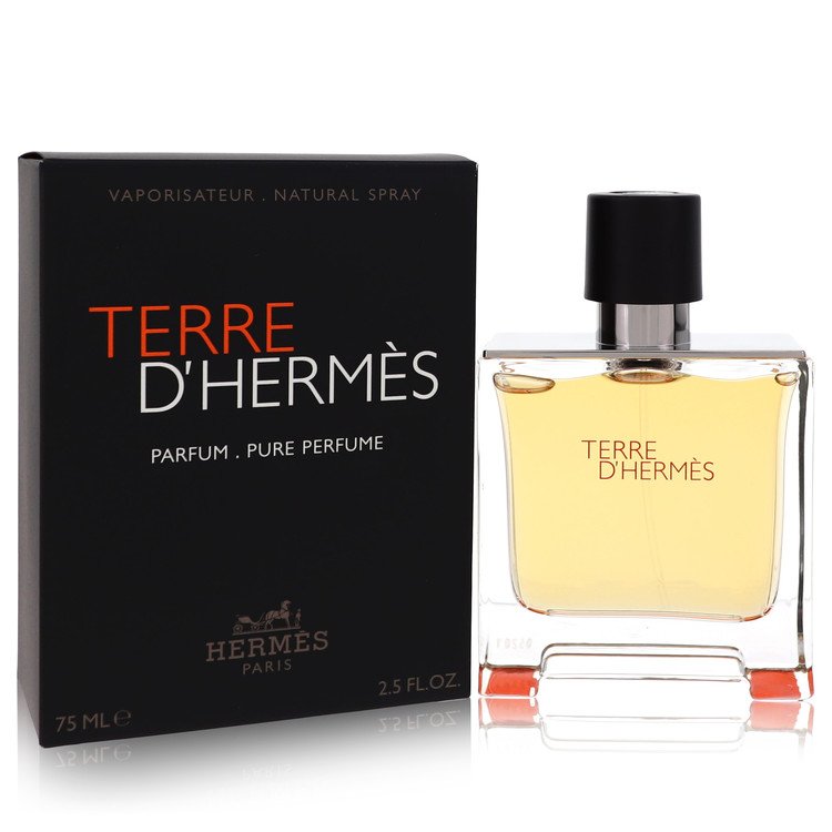 Terre D'Hermes By Hermes Cologne 2.5 Oz Pure Parfum Spray For Men - Box