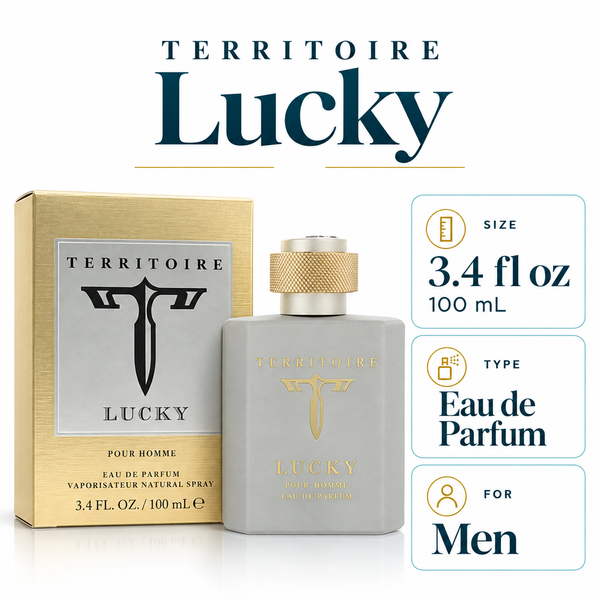 Territoire Lucky by Yzy Perfume 3.4 Oz Eau De Parfum Spray In Box for Men