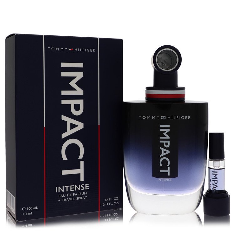 Tommy Hilfiger Impact Intense by Tommy Hilfiger 3.4 Oz Eau De Parfum Spray + 0.14 Travel Spray for Men