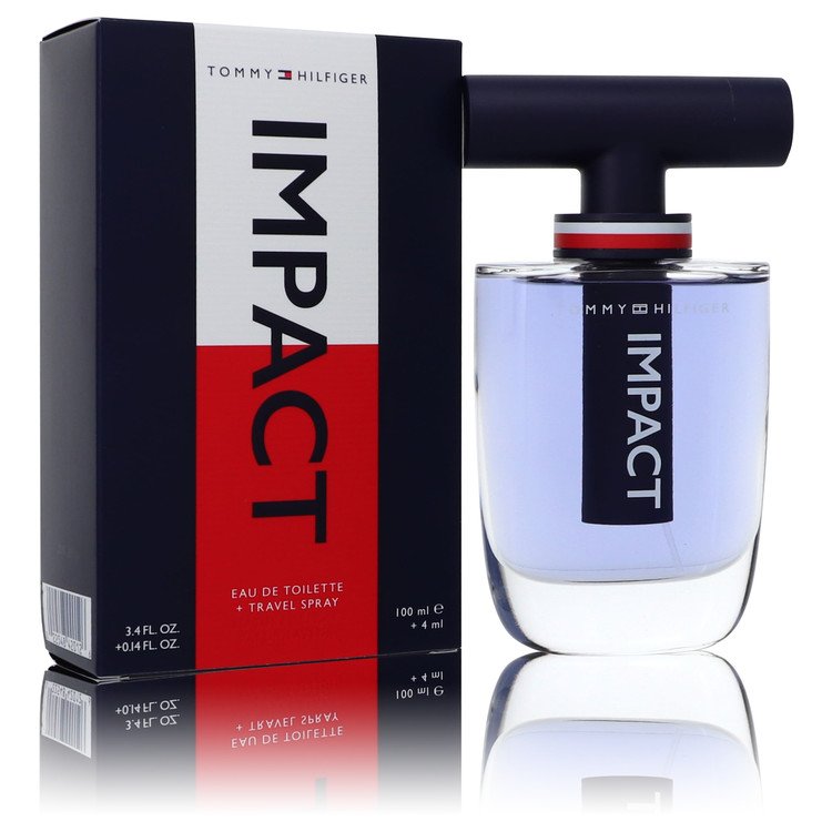 Tommy Hilfiger Impact by Tommy Hilfiger 3.4 Oz Gift Set - Eau De Toilette Spray + .14 Oz Travel Eau De Toilette Spray for Men