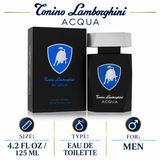 Acqua by Lamborghini 4.2 Oz Eau De Toilette Spray for Men