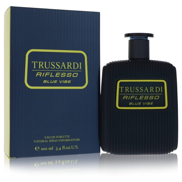 Trussardi Riflesso Blue Vibe by Trussardi 3.4 Oz Eau De Toilette Spray for Men