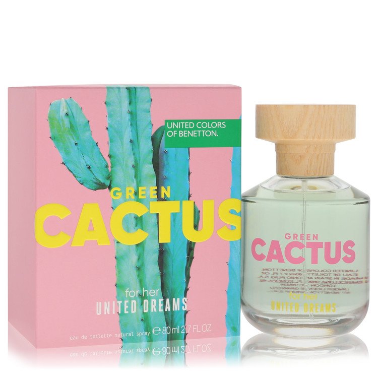 United Dreams Green Cactus by Benetton by Benetton 2.7 Oz Oz Eau De Toilette Spray 2.7 Oz for Women