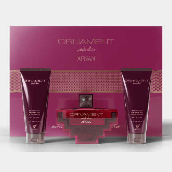 Ornament Purple Allure by Afnan 3 pcs Gift Set for Women