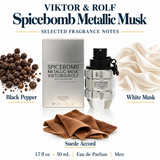 Spicebomb Metallic Musk by Viktor & Rolf 1.7 Oz Eau De Parfum for Men