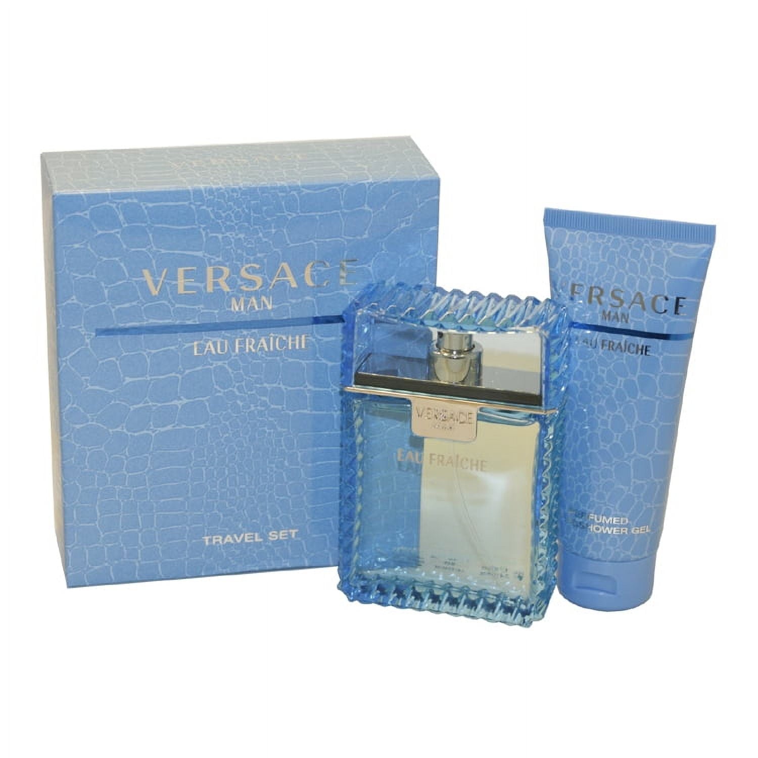Versace Eau Fraiche By Versace Fragrance 2 Piece Gift Set - 3.4 Oz Eau De Toilette Spray For Unisex