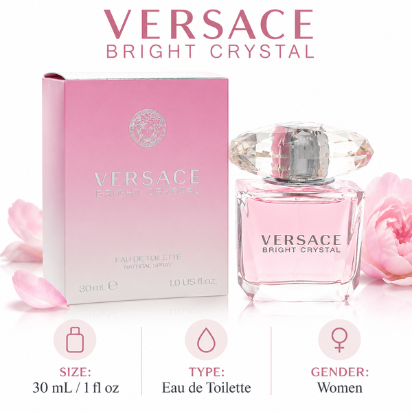 Bright Crystal by Versace 1.0 Oz Eau De Toilette Spray for Women