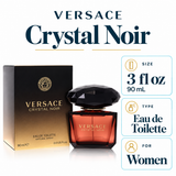 Versace Crystal Noir by Versace 3 Oz Eau De Toilette Spray for Women