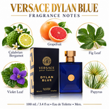 Versace Dylan Blue by Versace 3.4 Oz Eau De Toilette Spray for Men