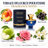 Dylan Blue by Versace 3.4 Oz Eau De Parfum for Women