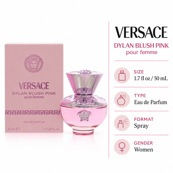 Dylan Blush Pink by Versace 1.7 Oz Eau De Parfum Spray In Box for Women