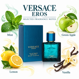 Versace Eros by Versace 1 Oz Eau De Toilette Spray for Men