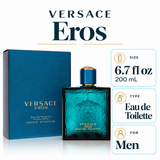 Versace Eros by Versace 6.7 Oz Eau De Toilette Spray for Men