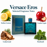 Versace Eros by Versace 3.4 Oz Eau De Parfum Spray for Men