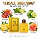 Eros Energy by Versace 1.7 Oz Eau De Parfum Spray for Men
