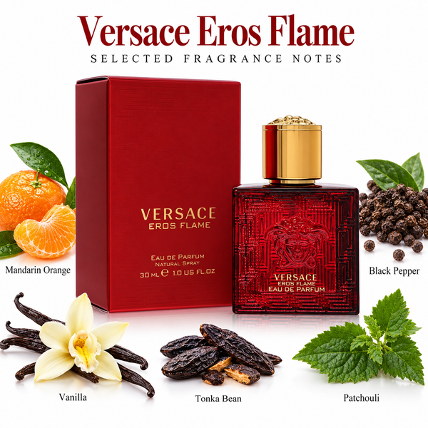 Versace Eros Flame by Versace 1 Oz Eau De Parfum Spray In Box for Men