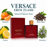 Eros Flame 3.4 by Versace 3.4 Oz Eau De Parfum Spray for Men