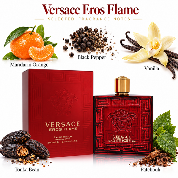 Eros Flame by Versace 6.7 Oz Eau De Parfum for Men