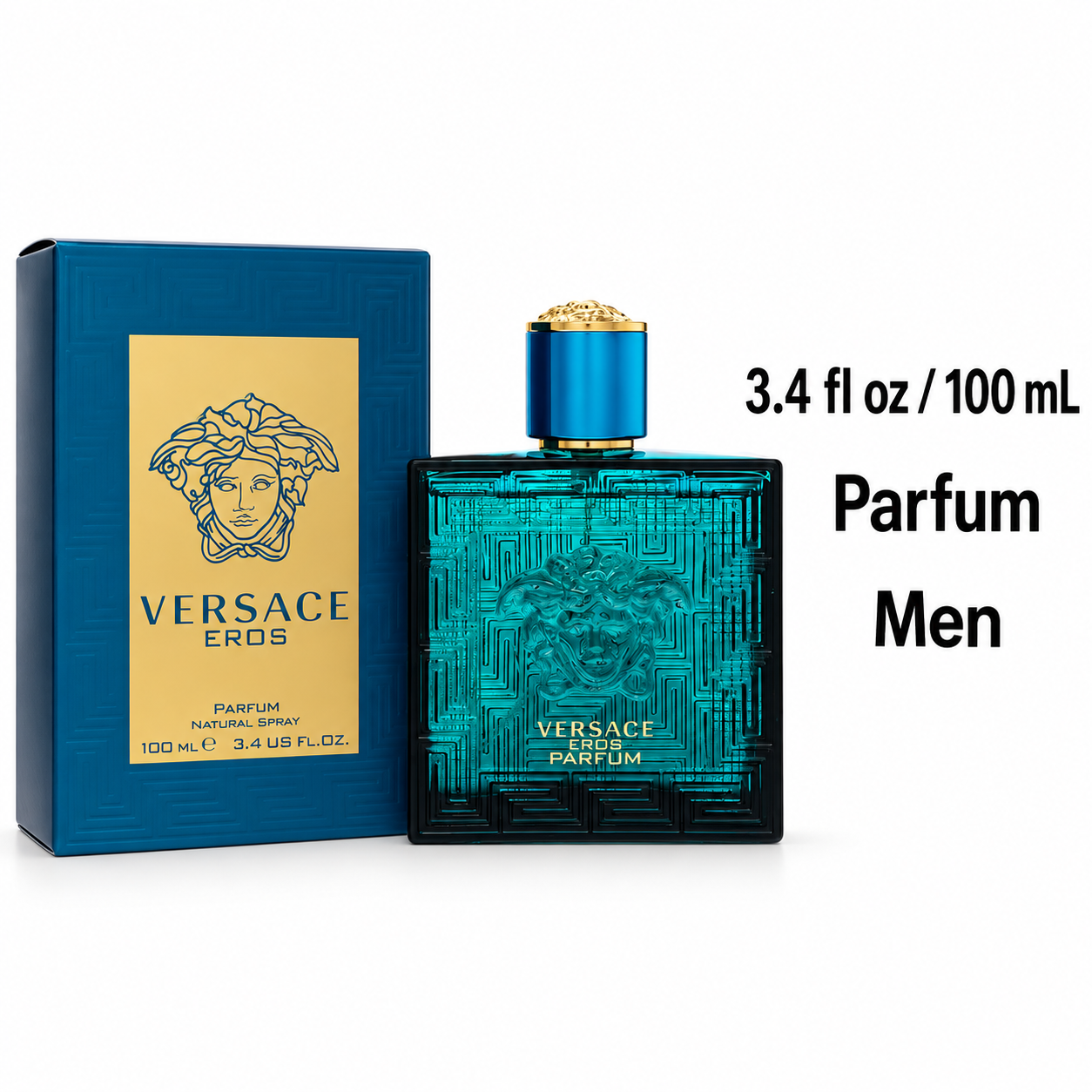 Versace Eros by Versace 3.4 Oz Parfum for Men