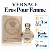 Versace Eros Pour Femme by Versace 1.7 Oz Eau De Parfum Spray for Women