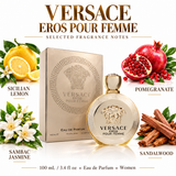 Versace Eros Pour Femme by Versace 3.4 Oz Eau De Parfum Spray for Women