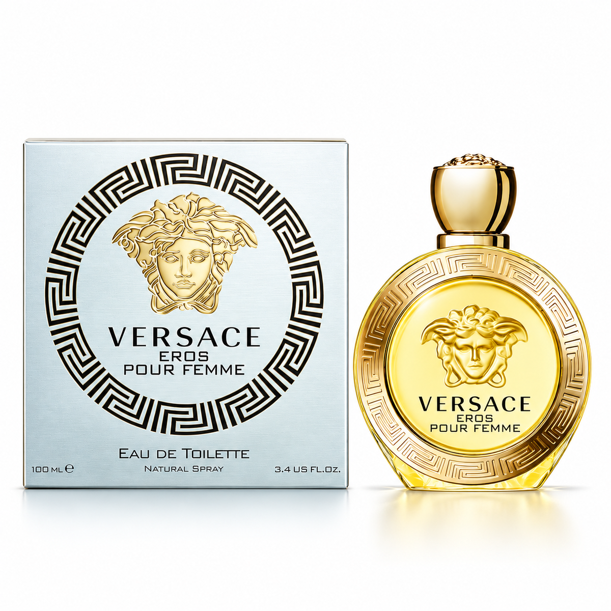 Eros Pour Femme by Versace 3.4 Oz Eau De Toilette Spray for Women