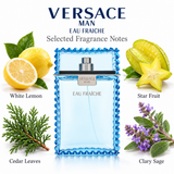 Eau Fraiche 6.7 by Versace 6.7 Oz Eau De Toilette Spray for Men