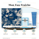 Versace Eau Fraiche by Versace Gift Set 3 Pcs for Men