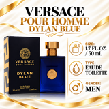Versace Pour Homme Dylan Blue by Versace 1.7 Oz Eau De Toilette Spray for Men
