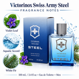 Swiss Army Steel by Victorinox 3.4 Oz Eau De Toilette Spray for Men