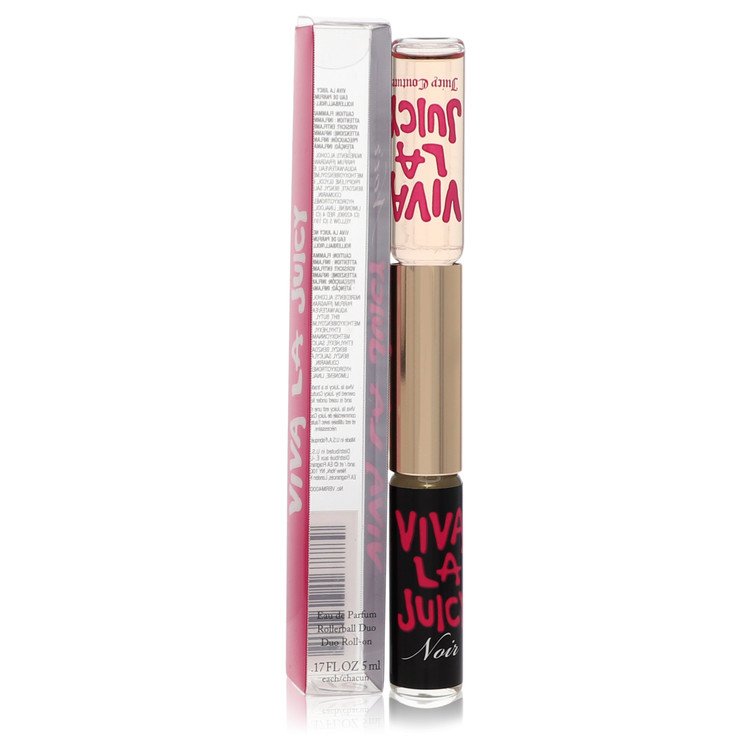 Viva La Juicy Noir by Juicy Couture 17 Oz Duo Mini Eau De Parfum Roll On Viva La Juicy Noir+viva La Juicy . for Women