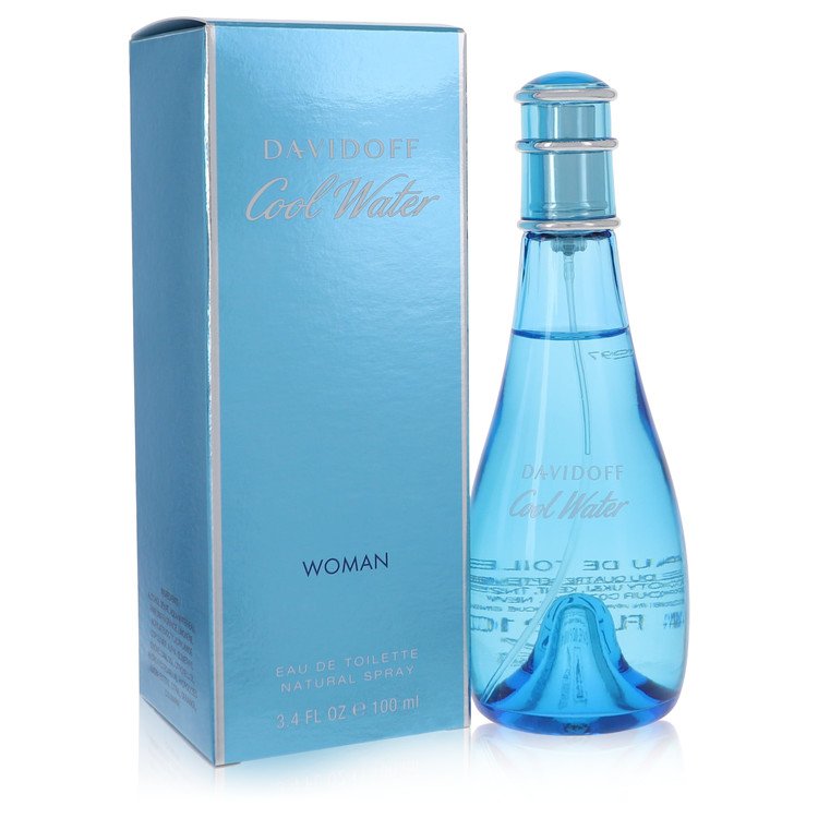 Cool Water By Davidoff Perfume 3.4 Oz Eau De Toilette Spray For Women - Box