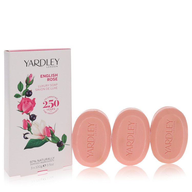 English Rose Yardley by Yardley London 3.5 Oz 3 X Luxury Soap for Women