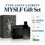 Cologne Ysl Myslf 3Pcset 3.4 Oz  EDP Spray / 10Ml / Designer Pouch Box for Men