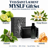 Cologne Ysl Myslf 3Pcset 3.4 Oz  EDP Spray / 10Ml / Designer Pouch Box for Men