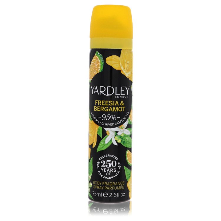 Yardley Freesia & Bergamot by Yardley London 2.6 Oz Body Fragrance Spray for Women