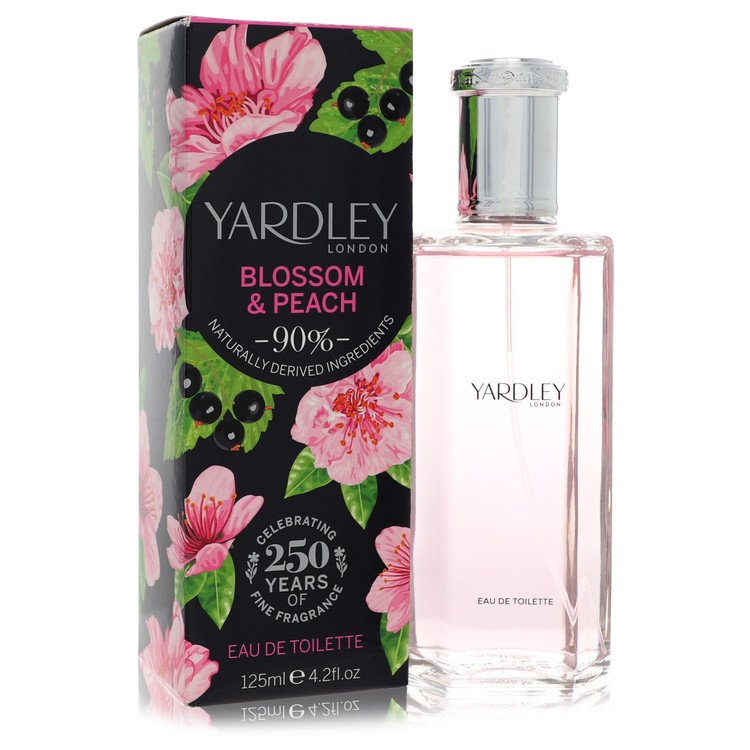 Yardley Blossom & Peach by Yardley London 4.2 Oz Eau De Toilette Spray for Women