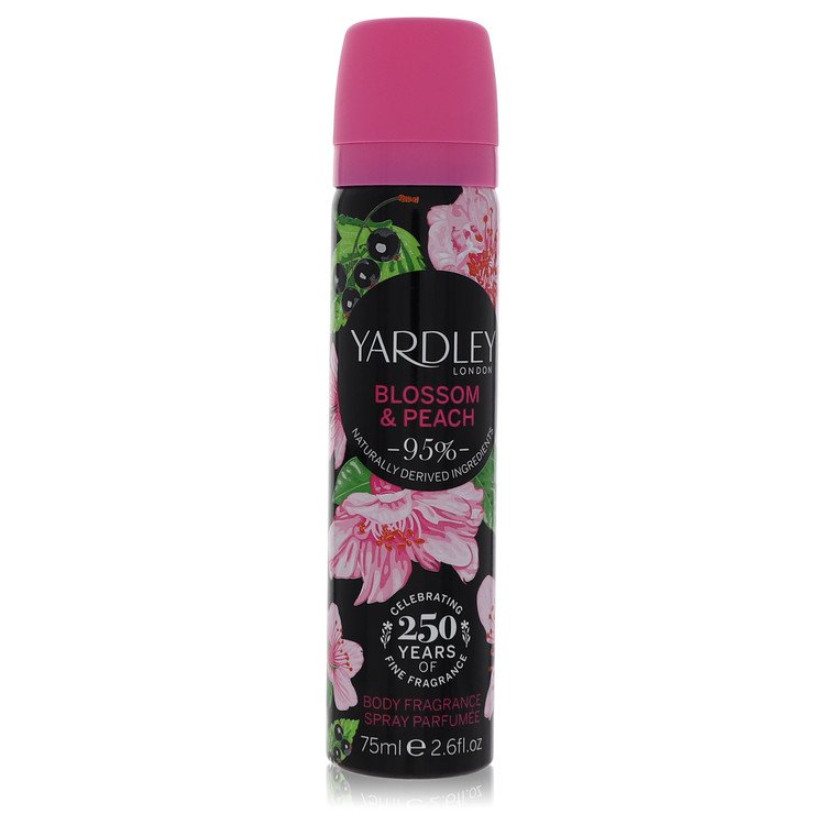 Yardley Blossom & Peach by Yardley London 2.6 Oz Body Fragrance Spray for Women