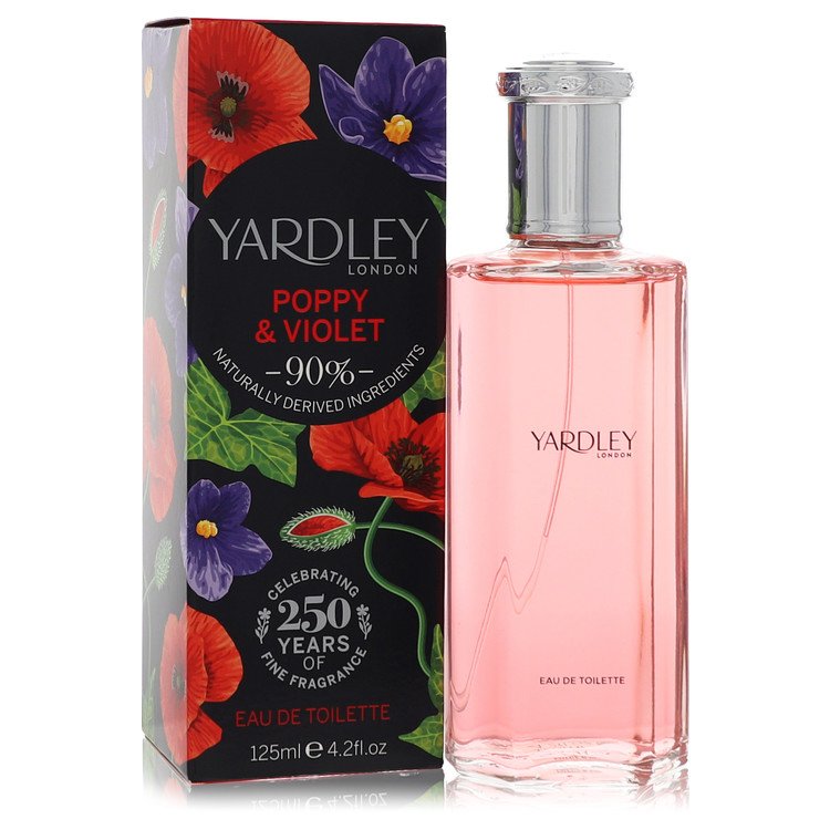 Yardley Poppy & Violet by Yardley London 4.2 Oz Eau De Toilette Spray for Women